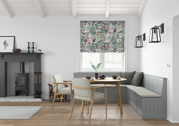Rain Forest, Cassis - Roman Blind - Image 5